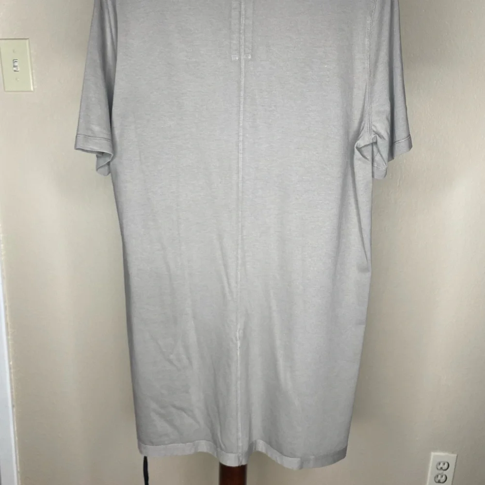 Rick Owens DRKSHDW gray black tie shirt size small - Picture 2 of 7